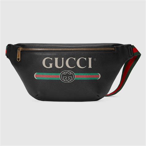 belt bag gucci black|gucci fanny pack with tiger.